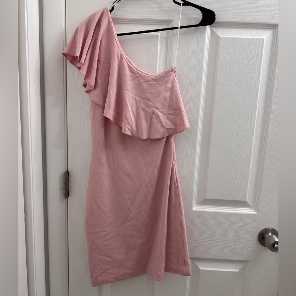 H&M Soft Pink One-Shoulder Dress
